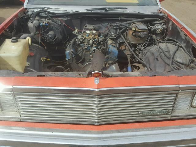 1GCCW80K2BR412706 - 1981 CHEVROLET EL CAMINO RED photo 7