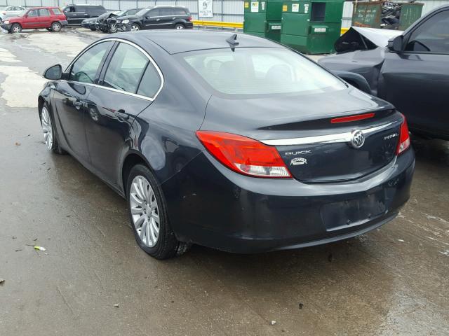 2G4GR5EK5C9157959 - 2012 BUICK REGAL GRAY photo 3