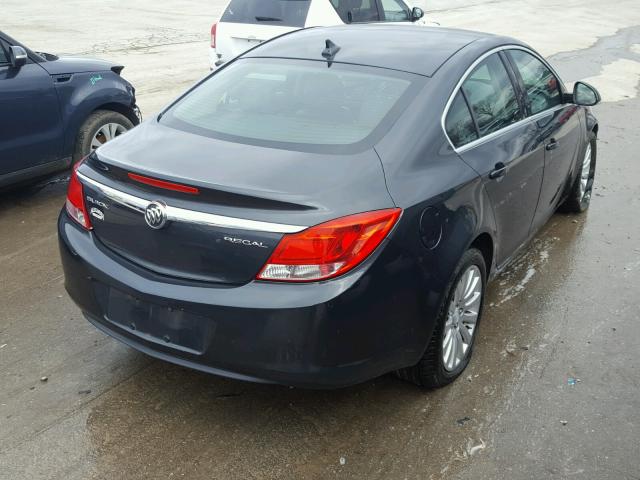 2G4GR5EK5C9157959 - 2012 BUICK REGAL GRAY photo 4