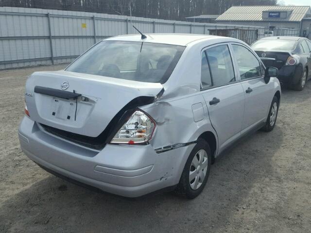 3N1CC1AP7BL372370 - 2011 NISSAN VERSA S SILVER photo 4