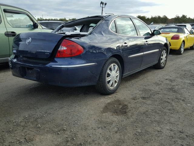 2G4WC582881194485 - 2008 BUICK LACROSSE C BLUE photo 4