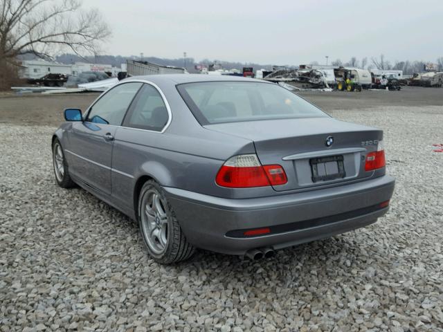 WBABD53494PD98041 - 2004 BMW 330 CI SILVER photo 3