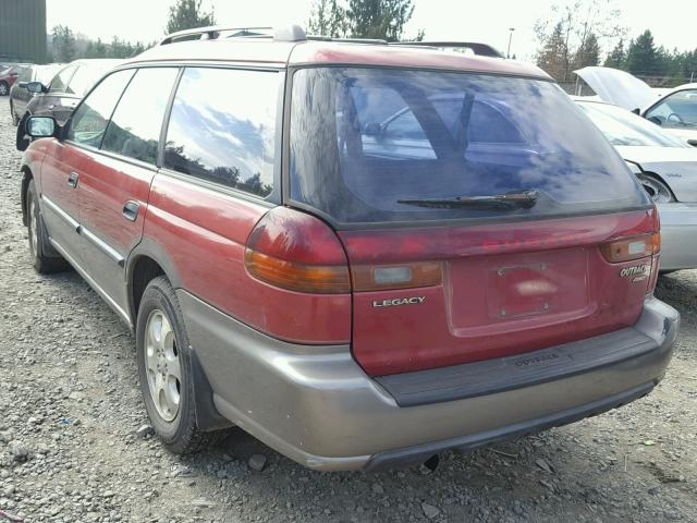 4S3BG6853T7383483 - 1996 SUBARU LEGACY OUT RED photo 3