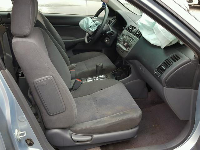 JHMES96675S023527 - 2005 HONDA CIVIC HYBR BLUE photo 5