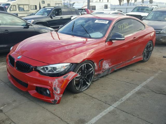 WBA3R1C55FK194793 - 2015 BMW 435 I RED photo 2