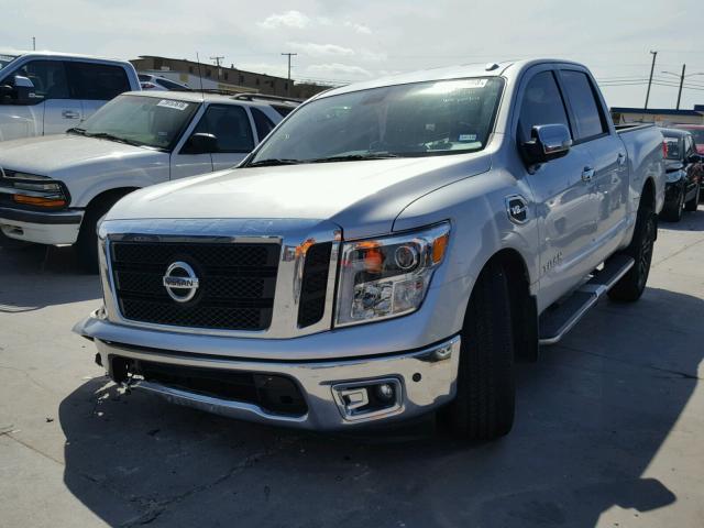 1N6AA1E61HN526301 - 2017 NISSAN TITAN SV SILVER photo 2