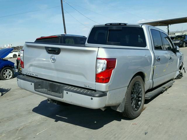 1N6AA1E61HN526301 - 2017 NISSAN TITAN SV SILVER photo 4