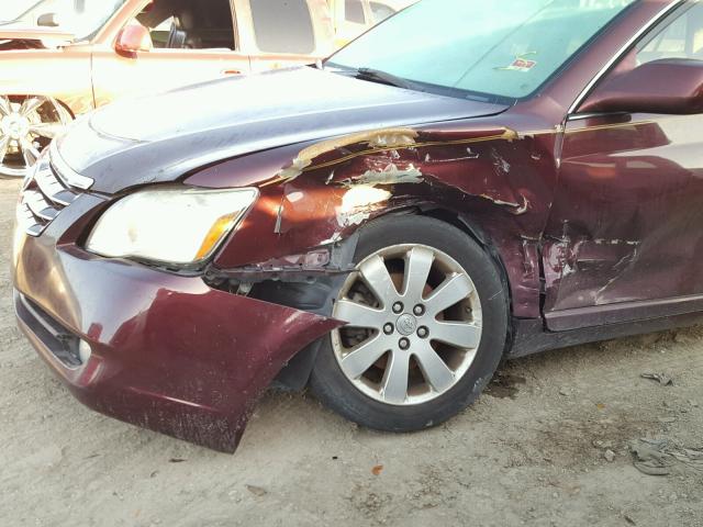 4T1BK36B36U098905 - 2006 TOYOTA AVALON XL BURGUNDY photo 9