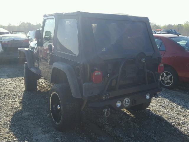 1J4FA39S54P739949 - 2004 JEEP WRANGLER X BLACK photo 3