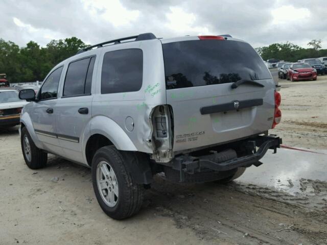 1D8HB48N38F133141 - 2008 DODGE DURANGO SL SILVER photo 3