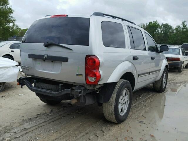 1D8HB48N38F133141 - 2008 DODGE DURANGO SL SILVER photo 4