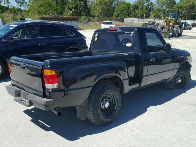 1FTYR10C0XTA73886 - 1999 FORD RANGER BLACK photo 4