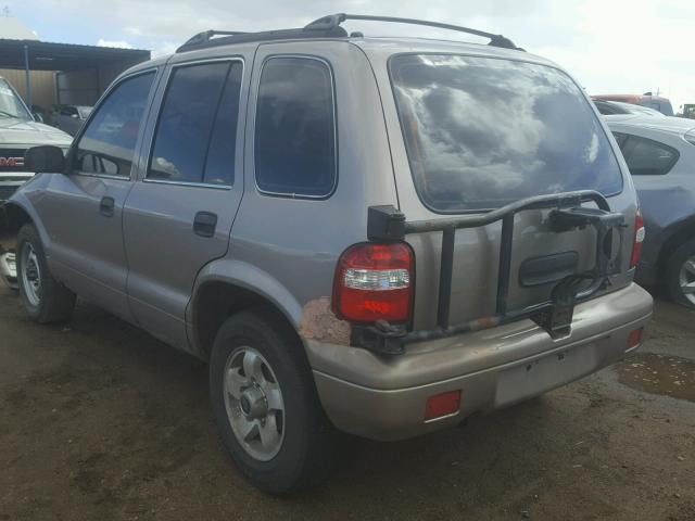 KNDJA723215065938 - 2001 KIA SPORTAGE TAN photo 3