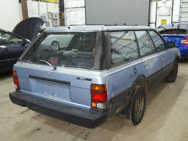 JF2AN53B7JE428170 - 1988 SUBARU GL 4WD BLUE photo 4