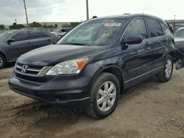 5J6RE3H49BL034872 - 2011 HONDA CR-V SE BLACK photo 2