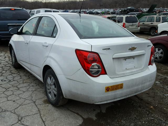 1G1JA5SH1C4154045 - 2012 CHEVROLET SONIC LS WHITE photo 3