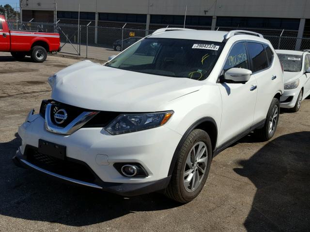 5N1AT2MV8EC840817 - 2014 NISSAN ROGUE S WHITE photo 2