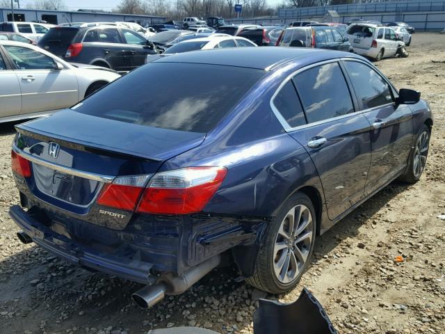 1HGCR2F57FA166585 - 2015 HONDA ACCORD SPO BLUE photo 4