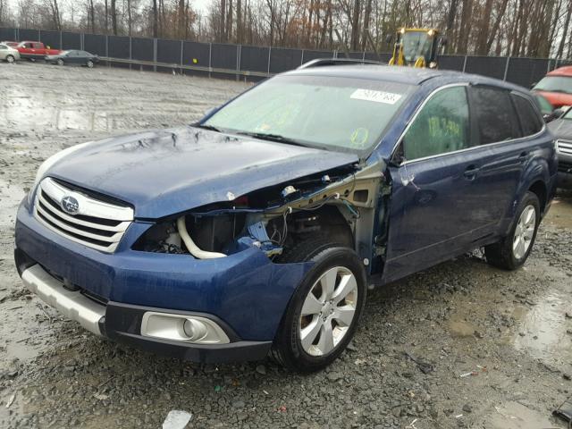 4S4BRCLCXA3371054 - 2010 SUBARU OUTBACK 2. BLUE photo 2