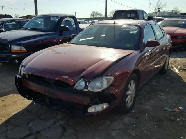 2G4WC532X51198220 - 2005 BUICK LACROSSE C MAROON photo 2