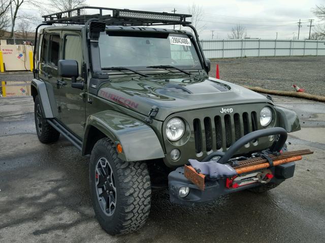 1C4BJWFG6FL768845 - 2015 JEEP WRANGLER U GREEN photo 1