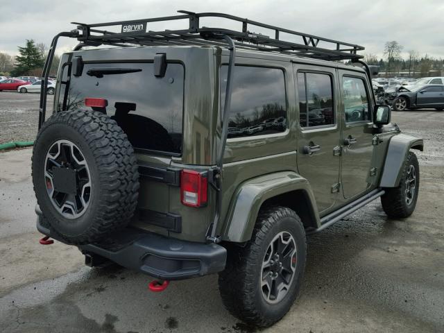 1C4BJWFG6FL768845 - 2015 JEEP WRANGLER U GREEN photo 4