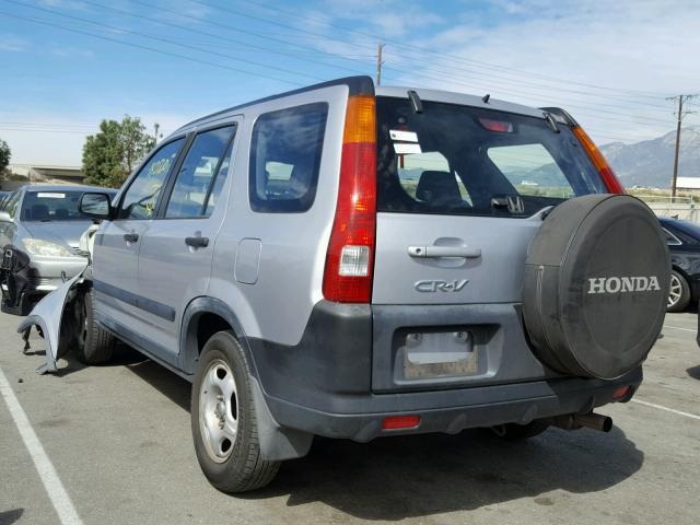 JHLRD68474C018959 - 2004 HONDA CR-V LX SILVER photo 3