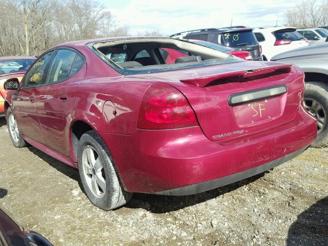 2G2WP552761131117 - 2006 PONTIAC GRAND PRIX BURGUNDY photo 3