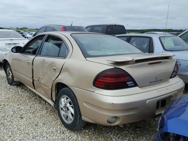 1G2NF52E94C238674 - 2004 PONTIAC GRAND AM S ოქროსფერი ფოტო 3