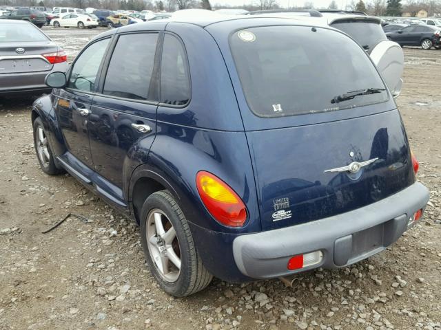 3C8FY68B82T234497 - 2002 CHRYSLER PT CRUISER BLUE photo 3