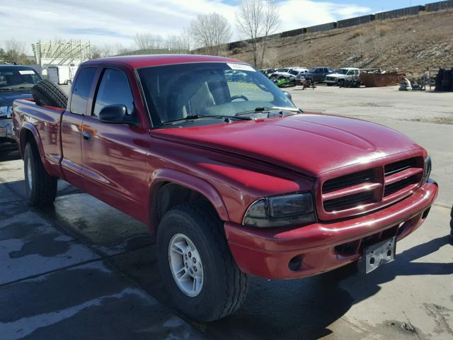 1B7GG22N0YS631751 - 2000 DODGE DAKOTA RED photo 1