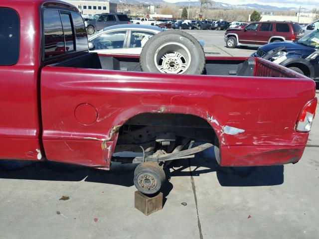 1B7GG22N0YS631751 - 2000 DODGE DAKOTA RED photo 10