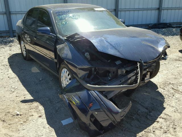 2G1WF52E719253010 - 2001 CHEVROLET IMPALA BLUE photo 1