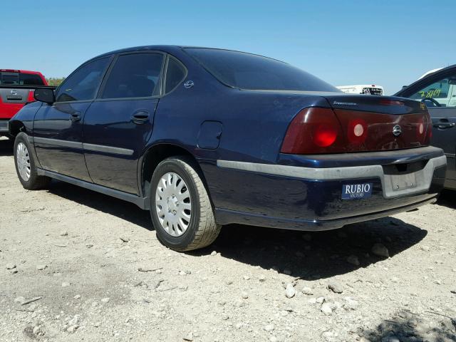 2G1WF52E719253010 - 2001 CHEVROLET IMPALA BLUE photo 3