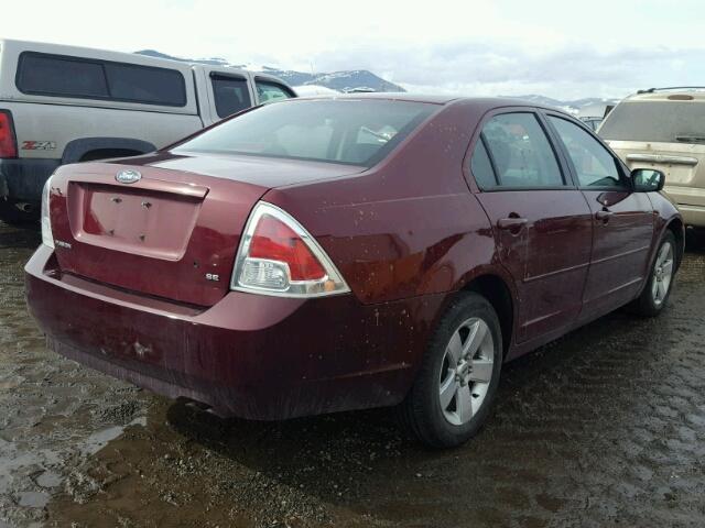 3FAFP07Z86R157705 - 2006 FORD FUSION SE MAROON photo 4