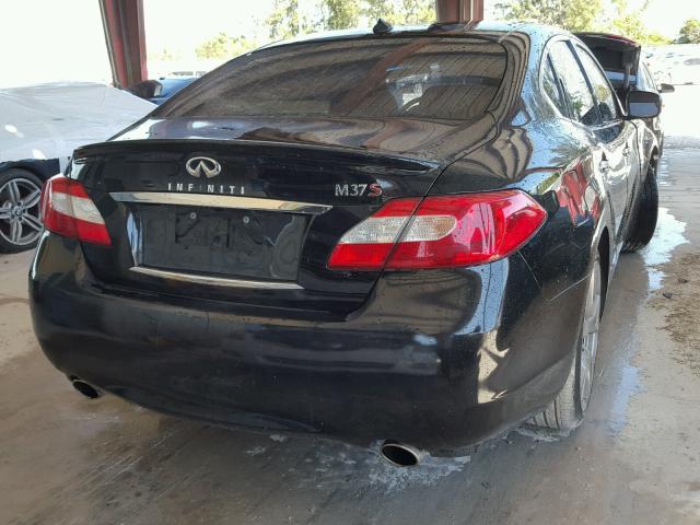 JN1BY1AP4BM320360 - 2011 INFINITI M37 BLACK photo 4