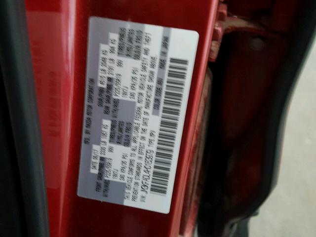 JM3KFADL4H0163979 - 2017 MAZDA CX-5 GRAND RED photo 10