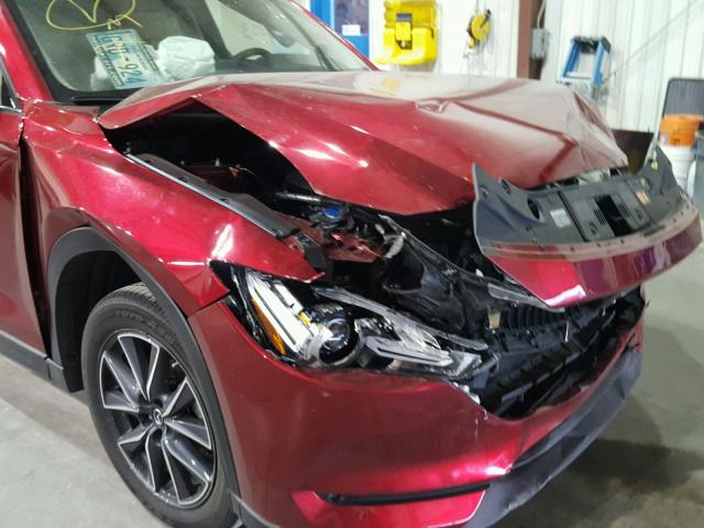 JM3KFADL4H0163979 - 2017 MAZDA CX-5 GRAND RED photo 9