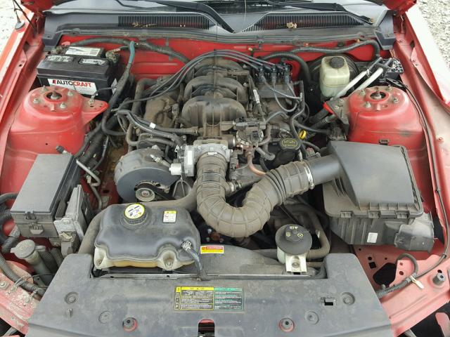 1ZVFT80N155119162 - 2005 FORD MUSTANG RED photo 7