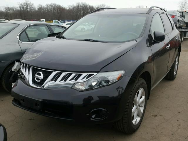 JN8AZ18W19W146270 - 2009 NISSAN MURANO S BLACK photo 2