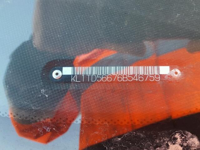 KL1TD56676B546759 - 2006 CHEVROLET AVEO BASE Ağ foto 10