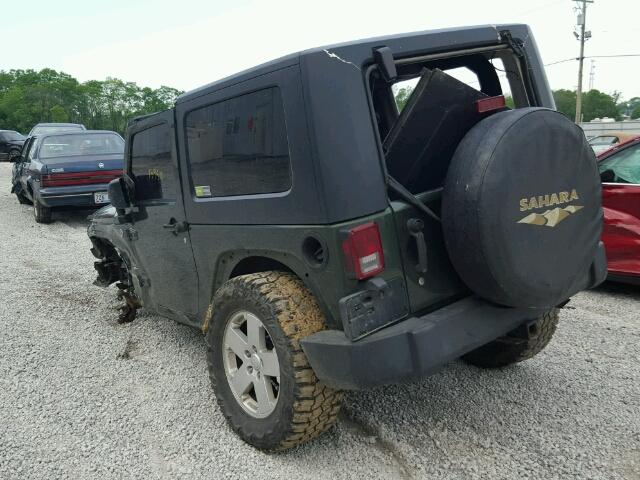 1J4FA54107L145646 - 2007 JEEP WRANGLER S 绿色 照片 3