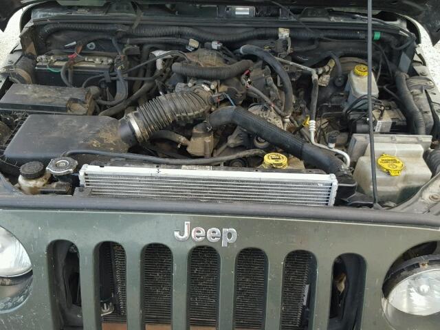 1J4FA54107L145646 - 2007 JEEP WRANGLER S 绿色 照片 7