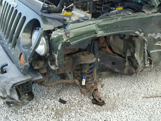 1J4FA54107L145646 - 2007 JEEP WRANGLER S 绿色 照片 9