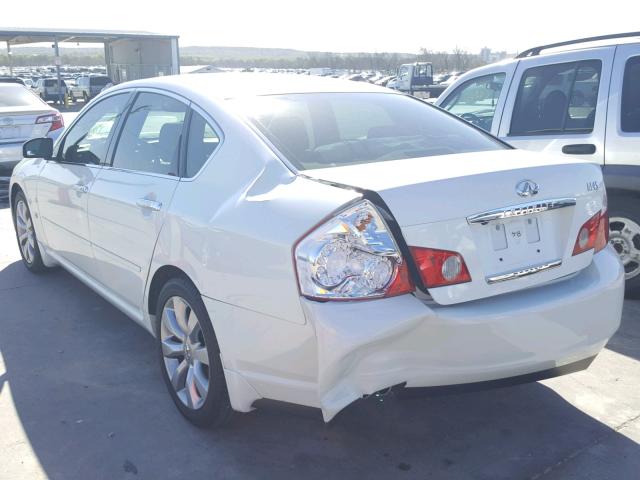 JNKBY01E77M404314 - 2007 INFINITI M45 BASE WHITE photo 3