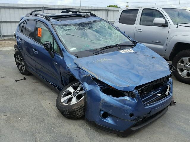 JF2GPBKC3EH334076 - 2014 SUBARU XV CROSSTR BLUE photo 1