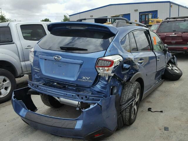 JF2GPBKC3EH334076 - 2014 SUBARU XV CROSSTR BLUE photo 4