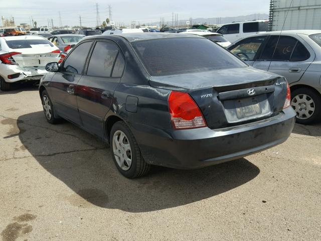 KMHDN46D65U024965 - 2005 HYUNDAI ELANTRA GL BLACK photo 3