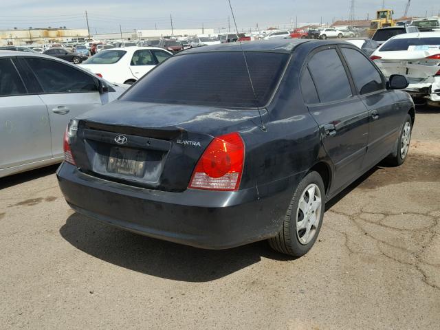 KMHDN46D65U024965 - 2005 HYUNDAI ELANTRA GL BLACK photo 4