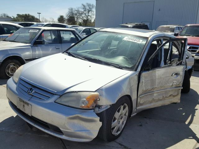 2HGES26781H506058 - 2001 HONDA CIVIC EX ვერცხლისფერი ფოტო 2
